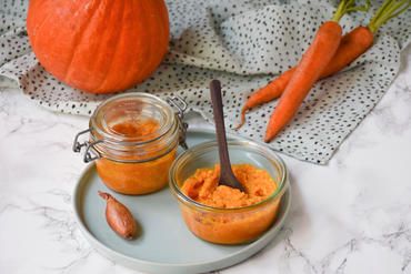 Purée potimarron-carotte Purée potimarron-carotte