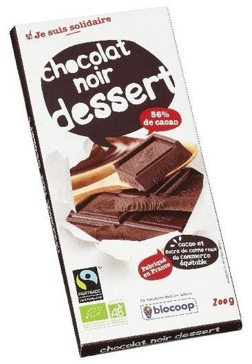 Chocolat noir dessert 56% 200g